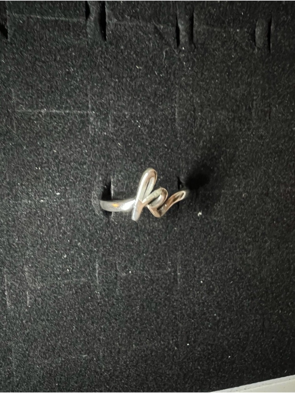 James Avery Script Initial K Ring - Picture 2 of 2